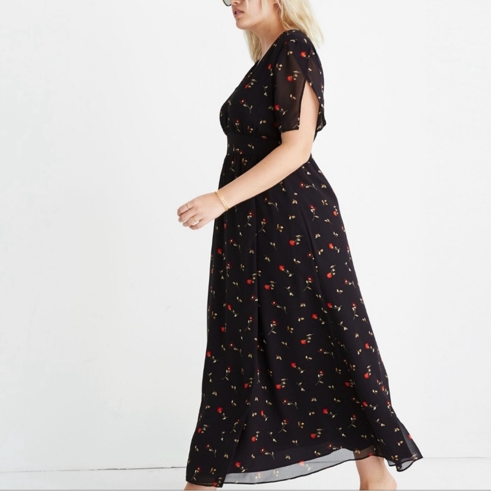 Madewell Black and Red Maxi Dress - Picture 2 of 11